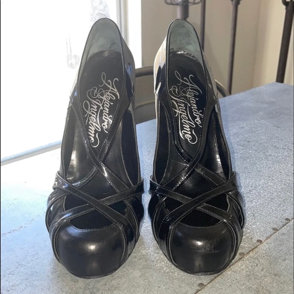 LAST CALL 9/11/22 - Alejandro Ingelmo Black Leather Fetish Heels - Picture 4 of 9